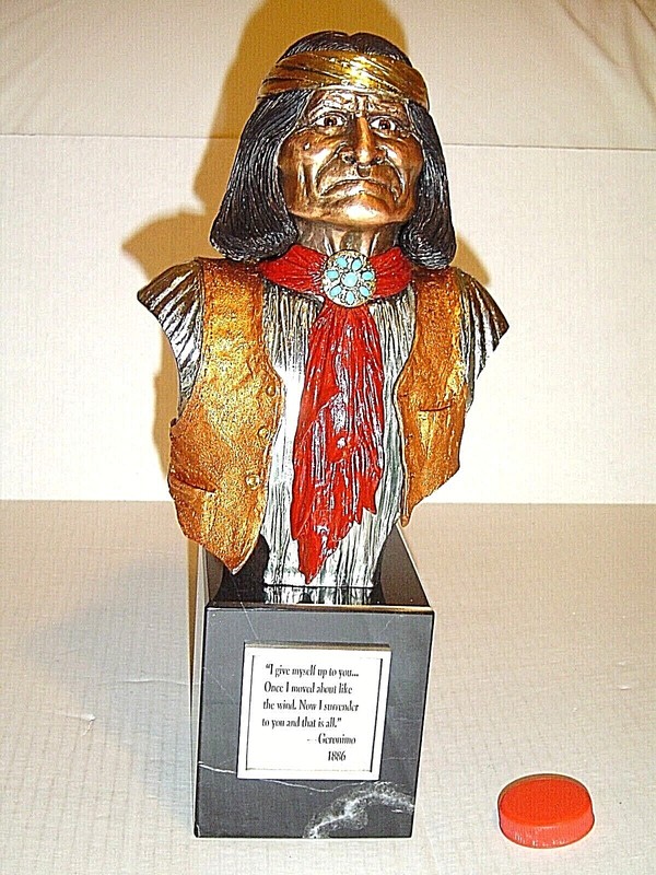 GERONIMO Chilmark pewter COLOR ENAMEL Slockbower Limited Ed #641 MINT IN BOX