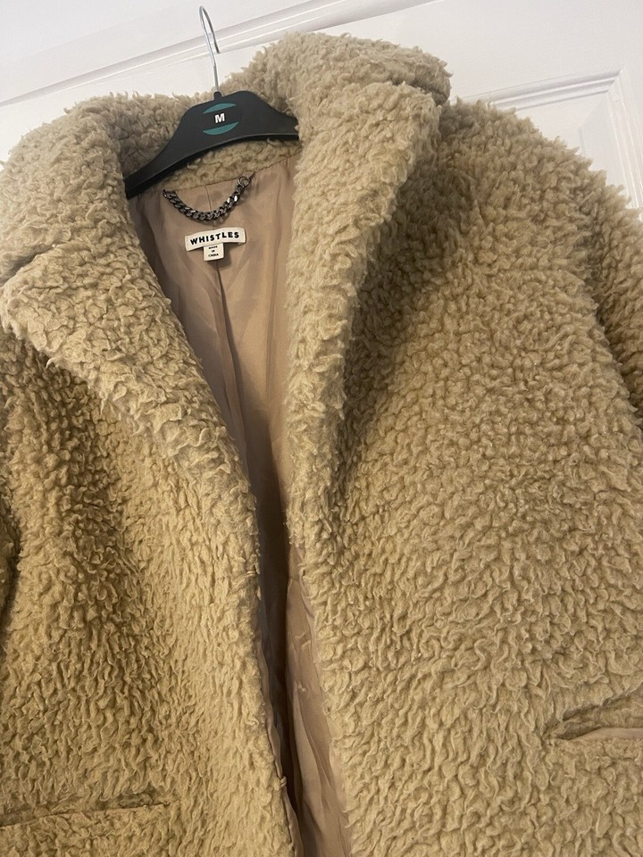 Whistles Cost Beige Teddy Size Medium Winter eBay