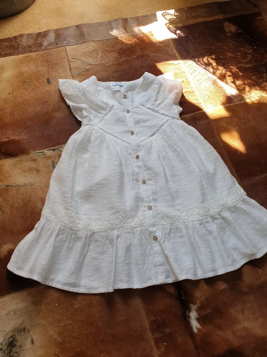 Girls size 10 white dress sale