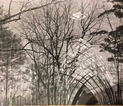 B/W Photo Cooper Chapel, Bella Vista AR, Fay Jones Architect 11 X 14 print w/mat