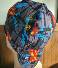 Superman Chains Custom Made Construction, Welder, Pipe-fitter, Biker Hat