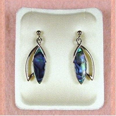 Paua Jewelry - Pd Plated Drop Stud Earrings (PE188)