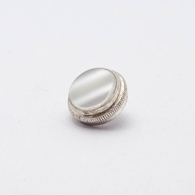 Finger Button (1) for King Trumpet/Cornet, (Silver Plated) 8x32 NEW! H14