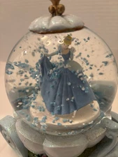 Disney Princess Cinderella Musical Snow Globe Water Ball Waltz Of The Flowers 7"