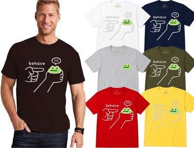 T-Shirt Verhalten Sie sich nicht lustig unehrlich Frosch Cartoon Meme Zitat