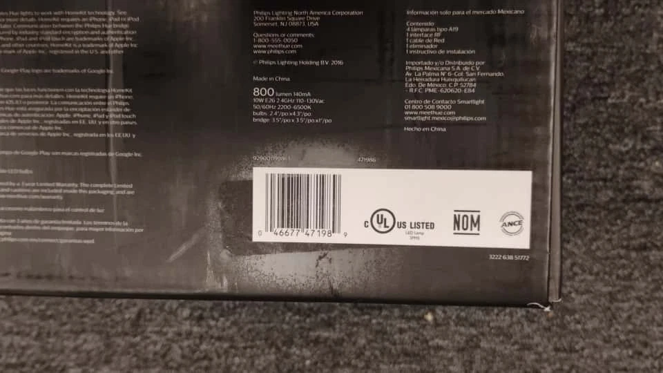 Philips - Hue White Ambiance A19 LED Starter Kit - Adjustable White - USED - E2 - Image 2 of 4