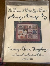 New Carriage House Samplings Houses of Hawk Run Hollow crossstitch PATTERN ONLY 