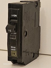 LOT OF 10 SQUARE D QO115 15AMP PLUG-ON BREAKERS 120/240VAC  FREE SHIPPING  