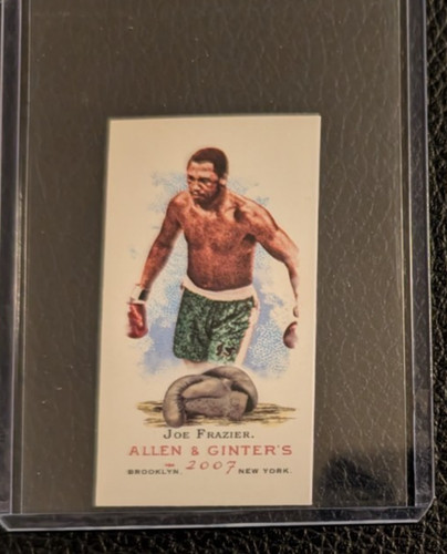 Joe Frazier [Mini Allen & Ginter Back] #82 card from 2007 Topps Allen & Ginter
