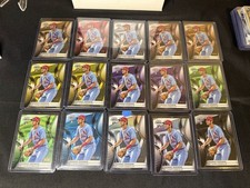 2025 Topps Chrome Blk Thomas Saggese #32 (RC) 15 Card Lot, SUPERFRACTOR Included