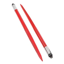 39" Hay Bale Spear 3000 lbs Capacity Spike Fork Fit For Tractors Loaders 2 Pack