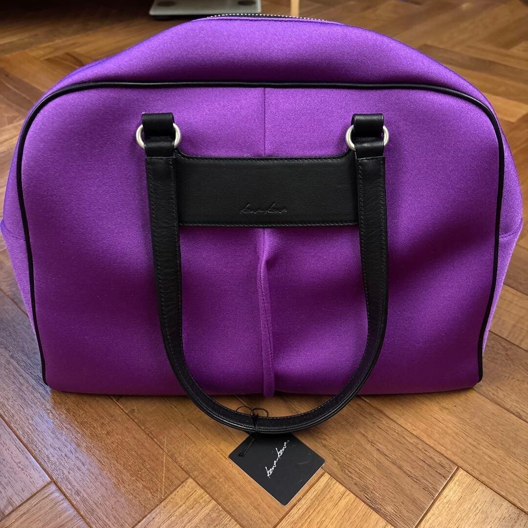 Kawa-Kawa Wet Purple Shoulder Bag Large A4 Zip Lightw… - Gem
