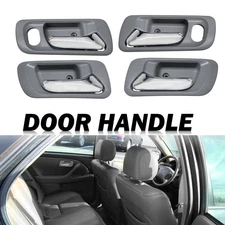 4Pc Gray Door Handle Set For 98-02 Honda Accord Front Rear Inner Gray Housing ED