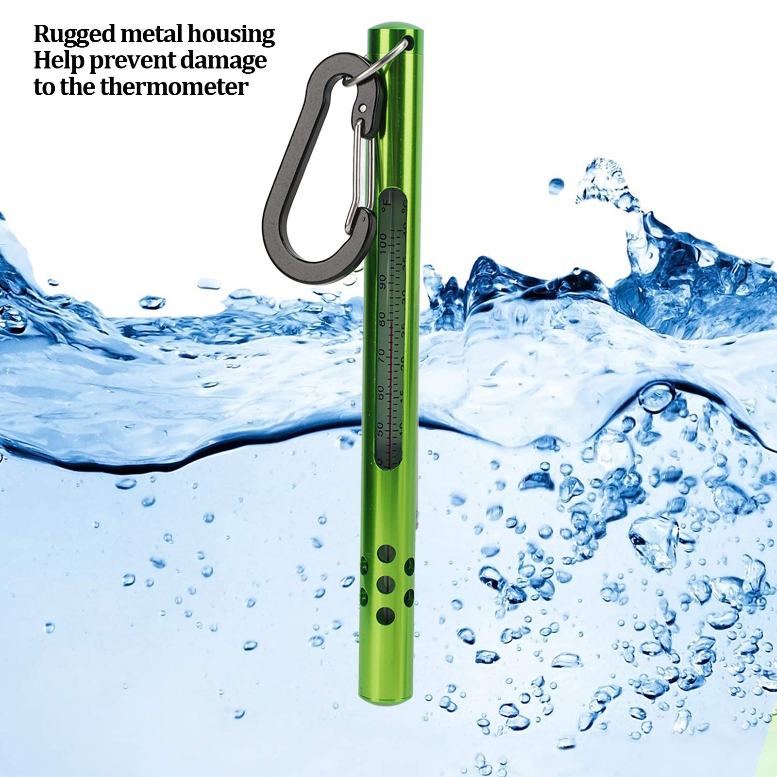 Fly Fishing Water Thermometer Stream Water Temperature Measurement Tools With Ca