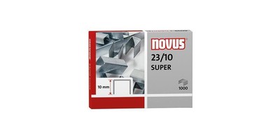 NOVUS Heftklammer 23/10 SUPER Blockhefter Stahl verzinkt 1.000 St./Pack.