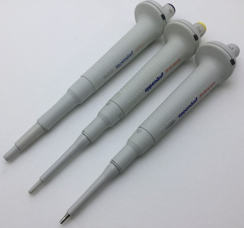 Eppendorf Reference Pipette Set | 10uL, 100uL, and 1000uL | Cleaned Calibrated