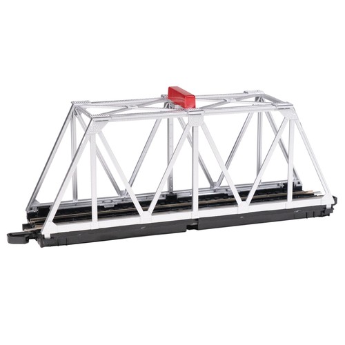 Puente de armadura de pista Bachmann 44478 E-Z con luz intermitente plateado escala HO | Condition: New