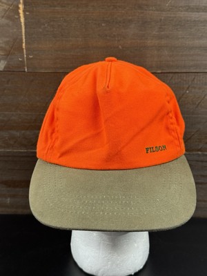 Vtg. C.C. FILSON Logger Cap Men s One Size Waxed Canvas Adjustable Made In USA