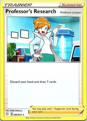 Professor's Research Rare Shining Fates 060/072 NM