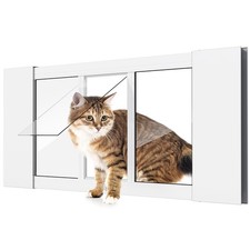 Cat Window Door with Magnets - Quick-Fit Insert for Easy Access
