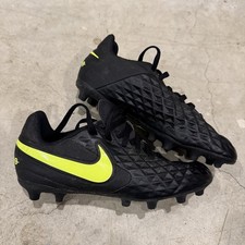 Nike Tiempo Legend 8 Club IC Soccer Shoes Youth 3.5Y Black Volt AT5881-070