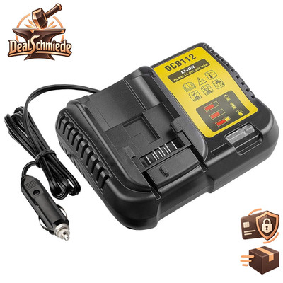 Ladegerät DCB112 für Dewalt 12V-20V Lithium-Ionen-Akku Auto 60V Max Ersatz