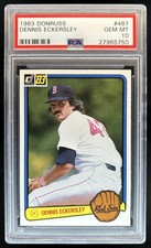 1983 Donruss Dennis Eckersley #487 Red Sox PSA 10 GEM MINT