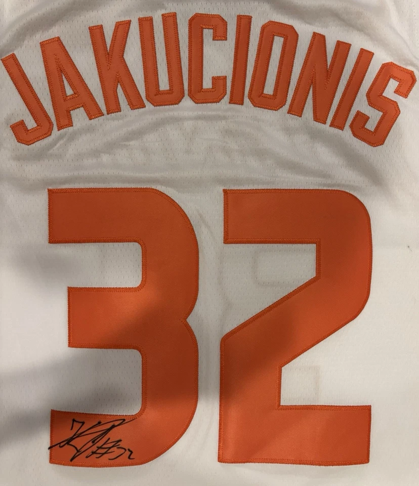 Kasparas Jakucionis Autographed/Signed Illinois Fighting Jersey Exact Proof Heat - Image 3 of 4