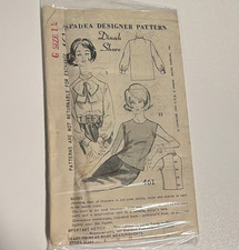 Spadea Dinah Shore Women's Blouse Sewing Pattern Vintage Original Size 14