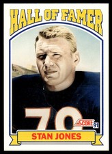 1991 Score #671 Stan Jones - Chicago Bears - HOF