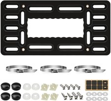 Universal License Plate Support Bracket Bumper Mount Tag Holder Relocation Kit