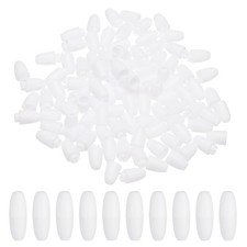 24mm Breakaway Clasps, 50 Set Plastic Bead Barrel Connectors, White