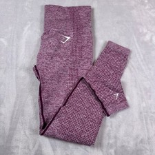 Gymshark Vital Seamless Leggings Muted Burgundy Workout Fitness Activewear XS 