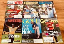 6 David Toms autographed autograph signed Golf World Golfweek PGA Tour magazines