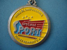 Porte clés - Huiles RENAULT  S.A  Spéciale Sport - Automobile Garage