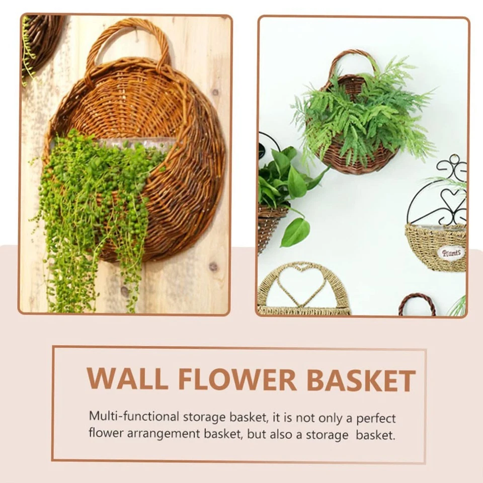 Funktioneller und stilvoller Blumenkorb zum Aufhängen zur Wand perfekt für jed - Bild 3 von 4