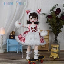 SISON DUMP 30cm BJD Doll Makeup Face Soft Hair Cute Shoes