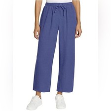 Jessica Simpson Women's Blue Gauze Ankle Length Pants Size Large