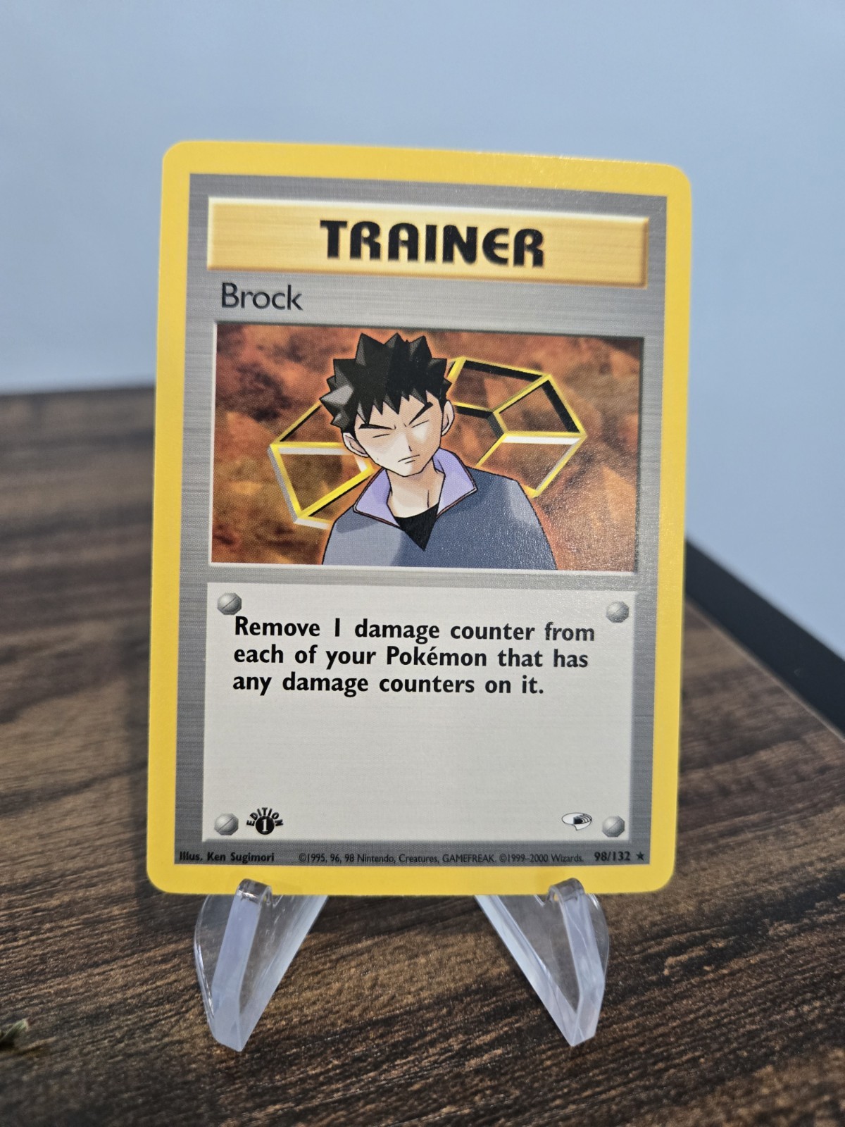 Pokémon TCG Brock Gym Heroes 98/132 Regular 1st Edition NM