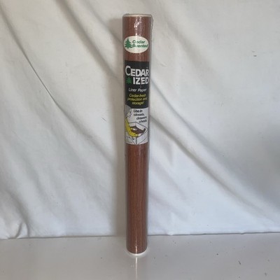 NEW Cedar ized Cedar Liner Paper ROLL 17.5  X 12 FT Each Roll Closets Drawers