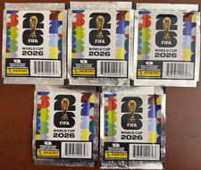 Panini FIFA World Cup 2026 Sticker Packs Lot of 5 Sealed No Album Included