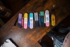 Positive Phrases Handmade Book Marks With An Ombre Glittery Design Set Of 7