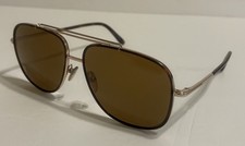 Tom Ford Gold Brown Tortoise Gradient Men's Sunglasses