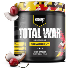 REDCON1 Total War Pre Workout, Tiger's Blood, L-Citrulline, Green Tea Extract
