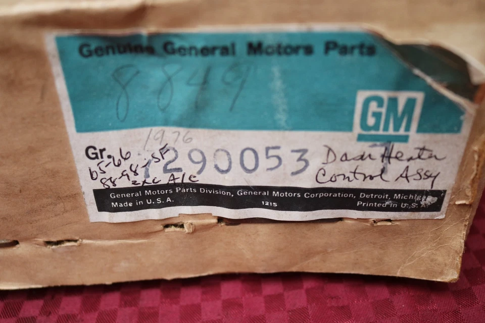 Oldsmobile 88 98 Starfire 1965 1966 selector de calefacción control de tablero GM 7290053 Foto 2 de 4