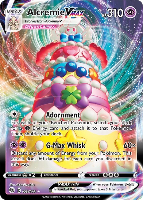 Alcremie VMAX CHP 23/73 Pokémon Champion's Path Ultra Rare Holofoil EN NM