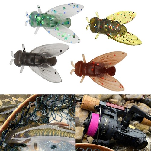 Leurres De Pêche Souples Pour Bar, Truite, Marigane, Équipement De