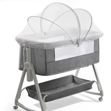 Bassinet Cover for Cats - Bassinet Net Cover for Baby Prevents Entry of Insects/