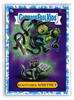 Garbage Pail Kids BEWITCHED WHITNEY 50b (2022 GPK Book Worms) Blue Parallel /99