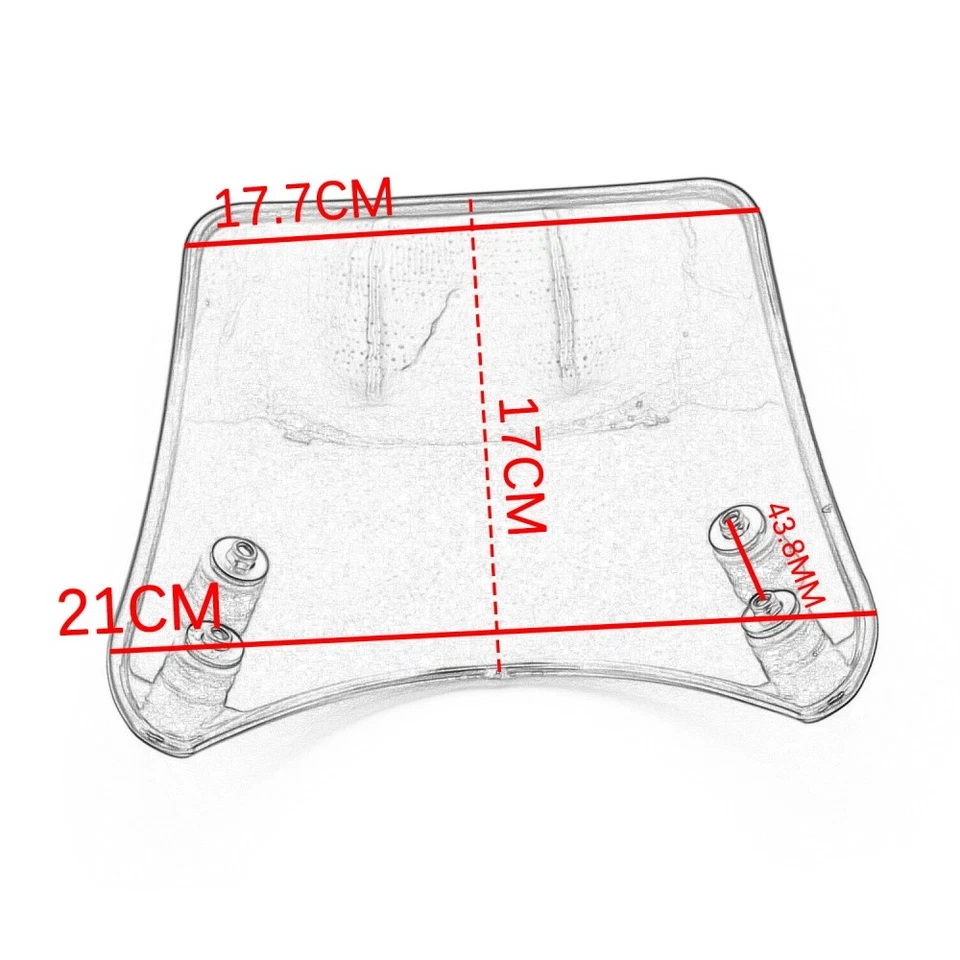 Parabrisas ABS para Harley Sportster XL883 XL1200 2004-2019 negro Foto 4 de 4